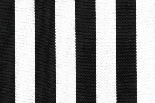 Outdoor-Stoff Garda - Streifenvariationen - 45 cm Schwarz/Weiß