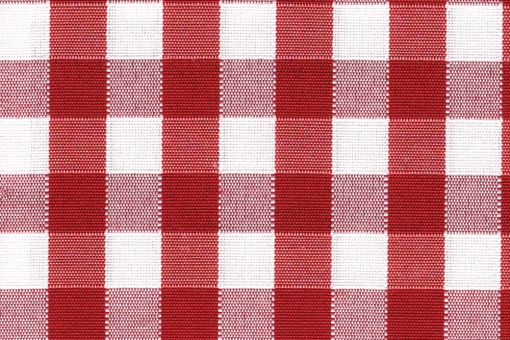 Outdoor-Stoff - Teflonbeschichtung - Vichykaro Rot