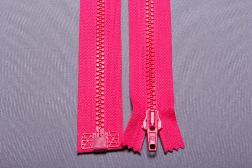 Kunststoff-Reißverschluss nicht teilbar - 40 cm Pink