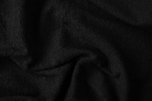 Frottee 2-seitig - 140 cm Schwarz