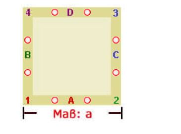 Fertig-Segeltuch Polyester - Quadrat - a: 660 cm - Grau - B-Ware 