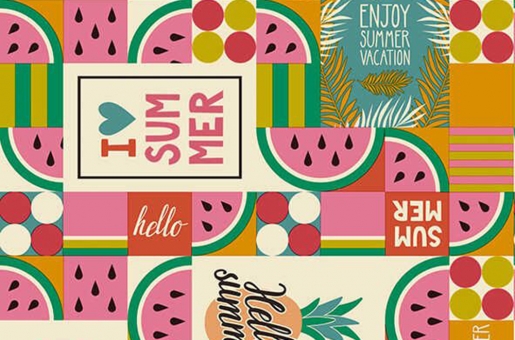 Wachstuchstoff - Retro Pop 