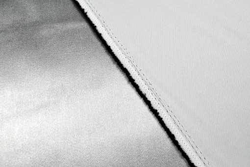 Fertig-Segeltuch Silber-Blackout - Rechteck - a: 187 x b: 257 cm 