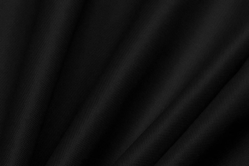 Polyester-Stoff - Bristol - reißfest & winddicht Schwarz