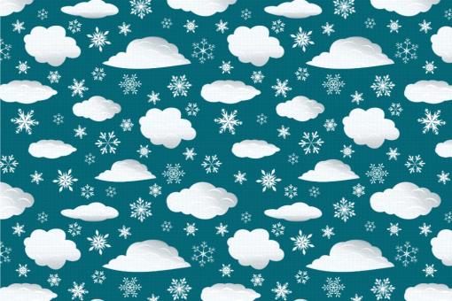 Schnee-Wolken - Türvorhang-Stoff Nachtblau