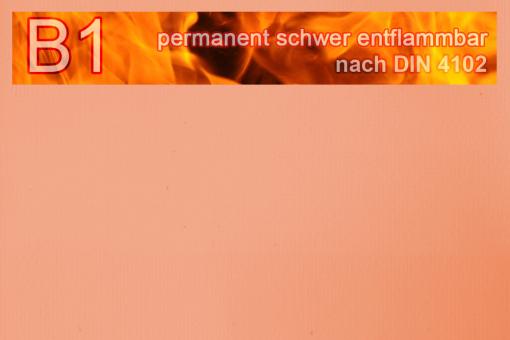 PVC-Markisenstoff exklusiv - B1 permanent schwer entflammbar - Uni Pfirsich