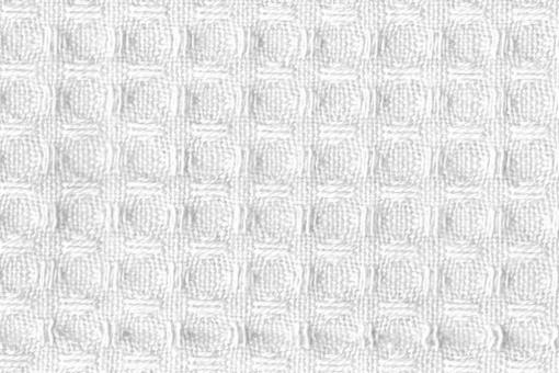 Baumwoll Waffel-Piqué - Uni Weiß