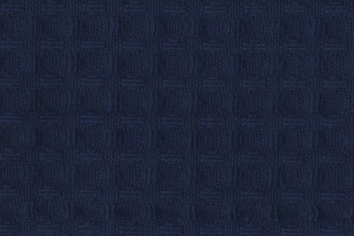 Baumwoll Waffel-Piqué - Uni Nachtblau