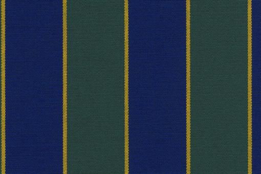 Liegestuhl-Stoff Streifen - gesäumt - 45 cm breit Grün/Blau