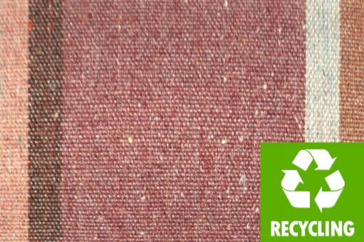 Outdoor-Möbelstoff Recycling - Streifen - Bordeaux 
