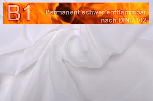 Beschattungsstoff - permanent schwer entflammbar - 520 cm Weiß