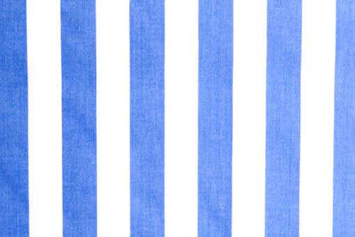 Segeltuch gestreift 2,5 cm - 150 cm Hellblau-Weiß