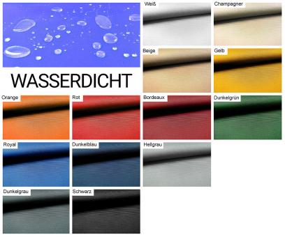 Polyester-Stoff - reißfest und wasserdicht - Uni 