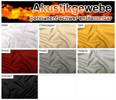 Akustikgewebe - permanent schwer entflammbar - 300 cm 