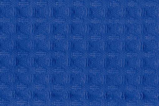 Baumwoll Waffel-Piqué - Uni Royalblau
