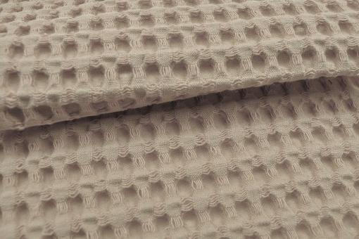 Waffelpiqué-Stoff XXL - Uni Beige