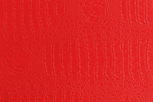 Krokodilleder Imitat - Deluxe Rot