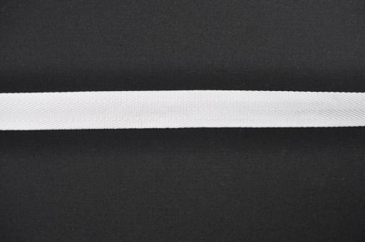 Verstärkungs-Gurtband - Fischgrat-Bindung - 2,5 cm - Meterware Weiß