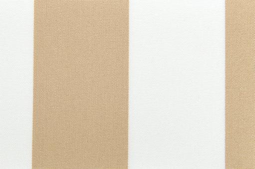 Markisenstoff 140 cm - Italy Sun - Blockstreifen Beige / Weiß