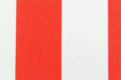 Markisenstoff 140 cm - Italy Sun - Blockstreifen Rot / Weiß
