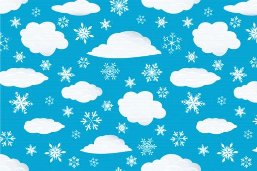Schnee-Wolken - Türvorhang-Stoff Himmelblau