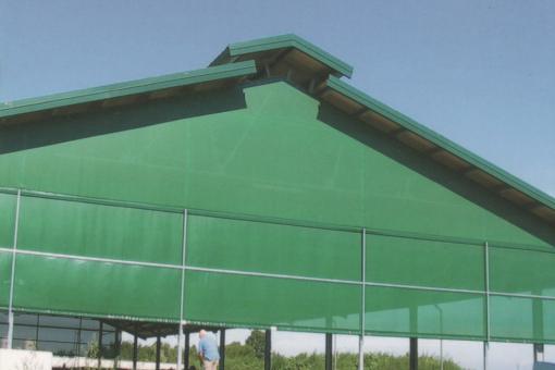 PVC Wind- und Sonnenschutznetz - Grün - 210 cm 