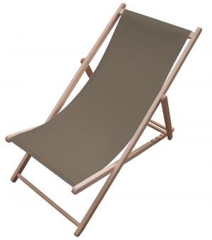 Liegestuhl-Stoff - gesäumt - 60 cm breit - Uni Braun