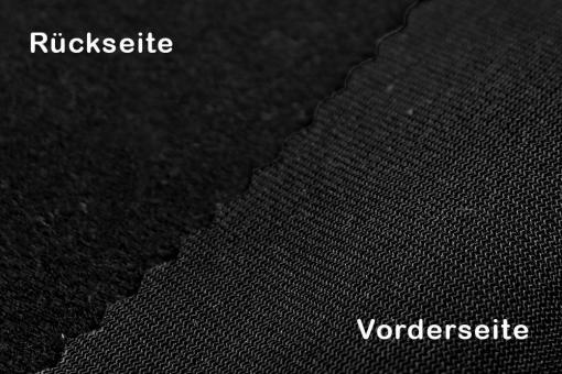 Klett-Velours - B1 - 160 cm - Schwarz 