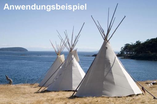 Tipi-Zeltstoff schmutzabweisend - 320 cm 