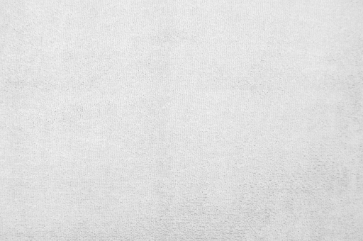 Bambus-Frotteefleece premium - uni Weiß