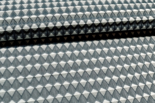 Akustik-Stoff - Trevira CS - permanent schwer entflammbar - Silber/Grau 