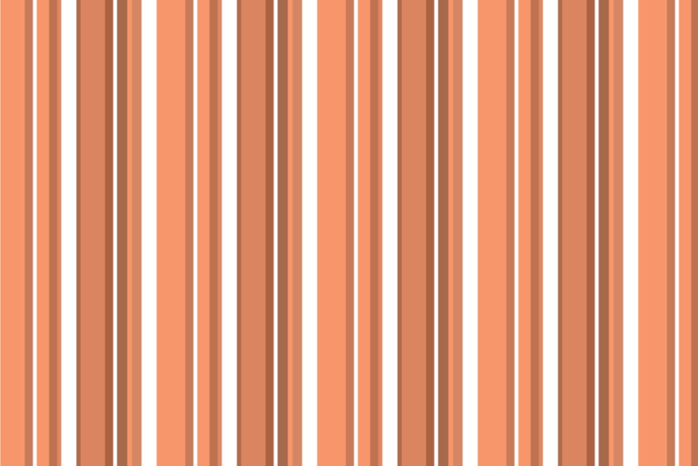 Warmevorhang Stoff Multistreifen Orange Preiswerte Stoffe