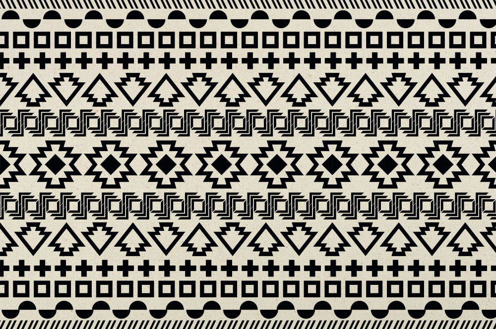 Tipi-Zeltstoff - Pueblo Schwarz