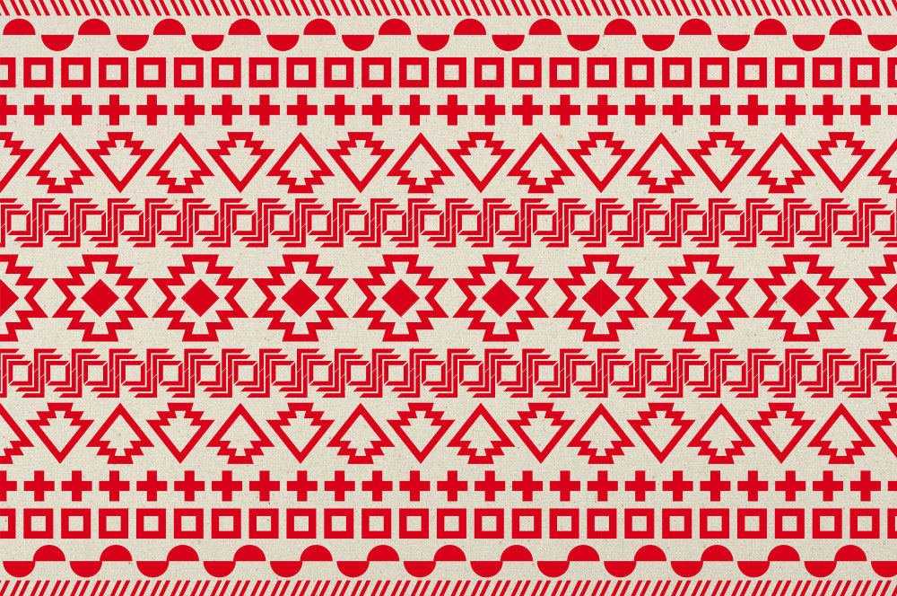 Tipi-Zeltstoff - Pueblo Rot