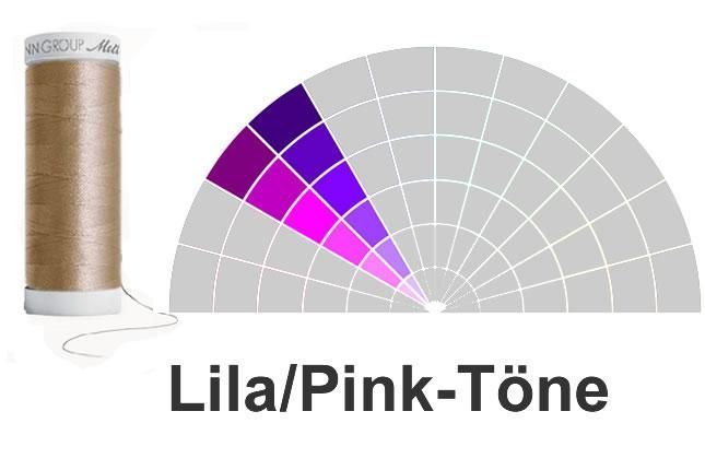 Nähgarn Amann Seralon - 200m Rolle - Lila/Pinktöne