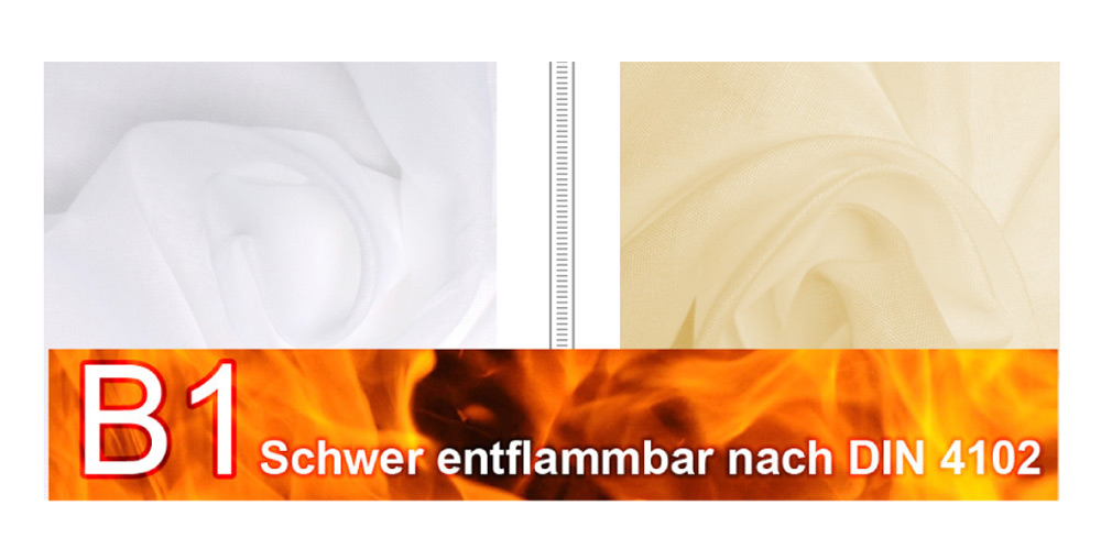 Beschattungsstoff - leichte Baumwolle - B1 - 520 cm 