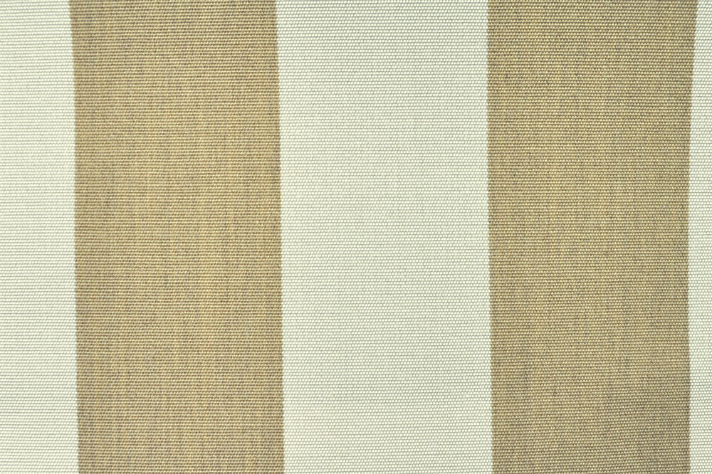 Outdoor-Möbel- und Markisenstoff - Blockstreifen Beige Melange/Creme